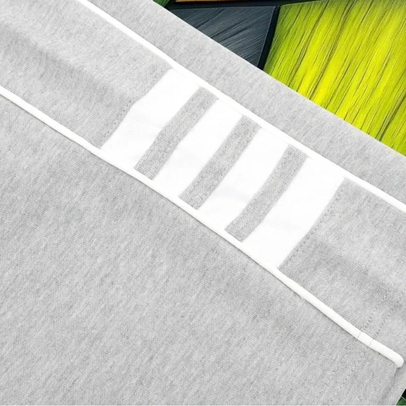 Thom Browne Gray Athletic Shorts with Elastic Waistband